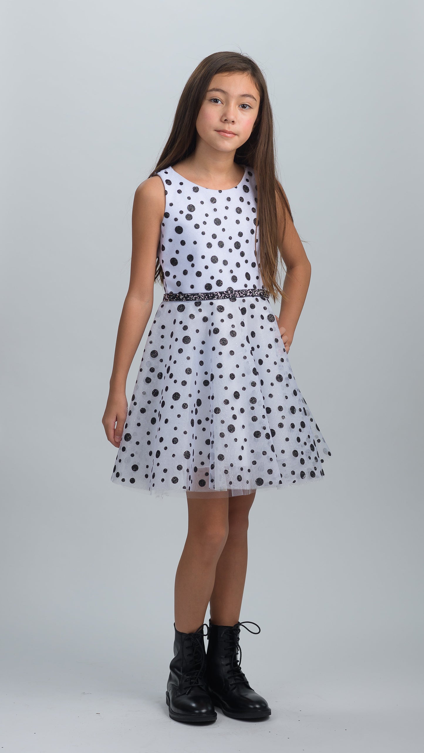 Polka Dot | Black I No Belt I Final Sale