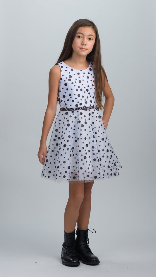 Polka Dot | Black I No Belt I Final Sale