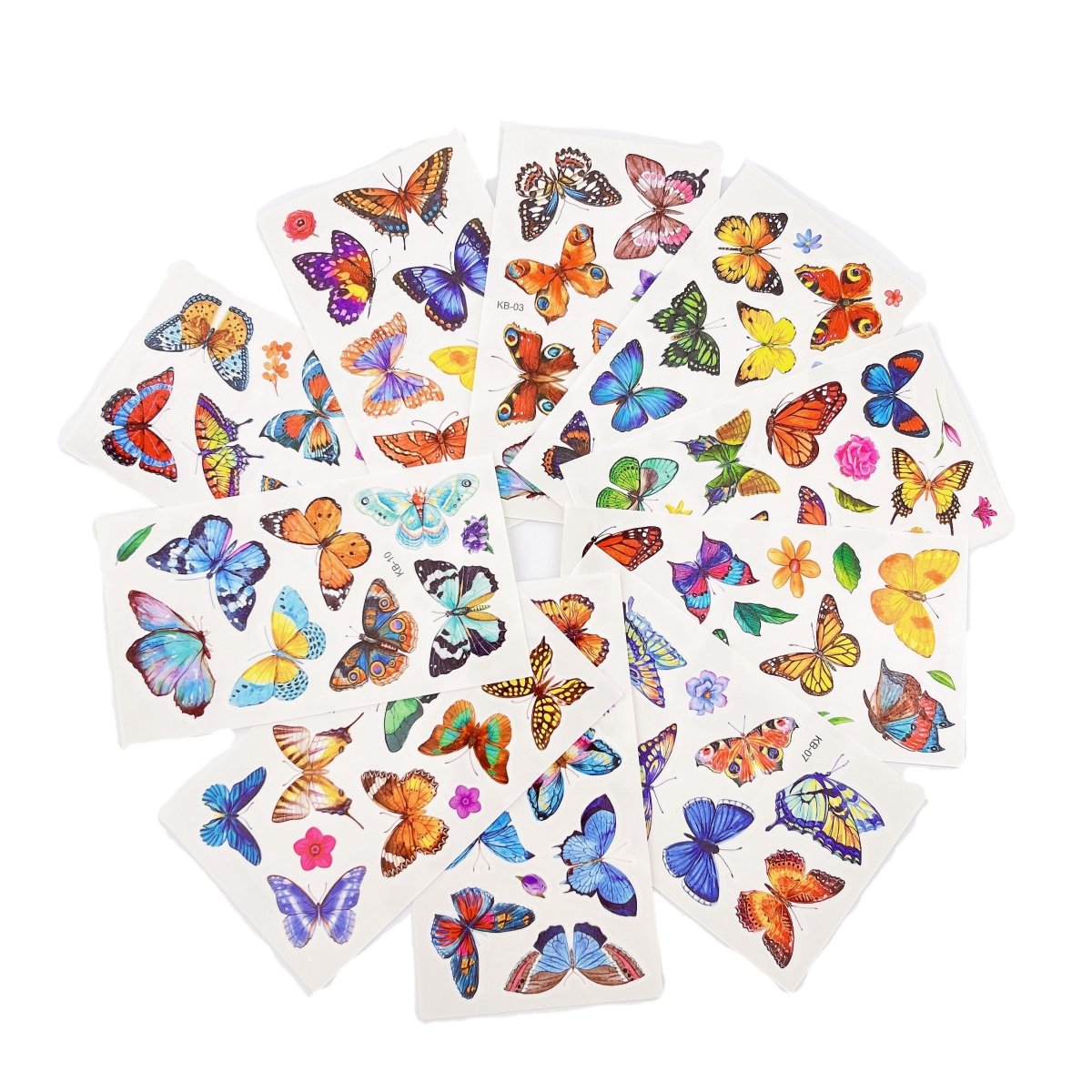 Waterproof Butterfly Tattoos – 10 Sheets for Parties and Events