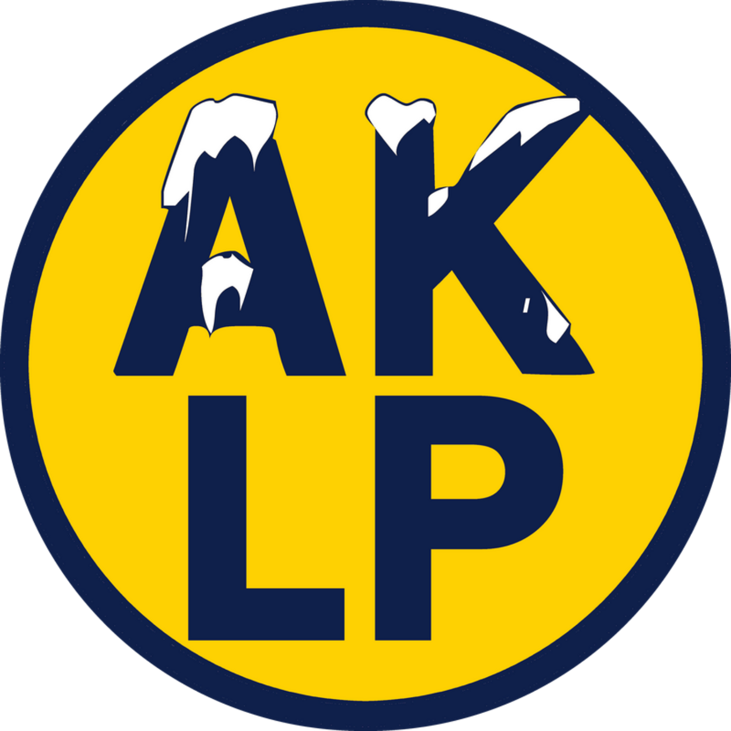 Alaska Libertarian Party Round Vinyl Window Decal