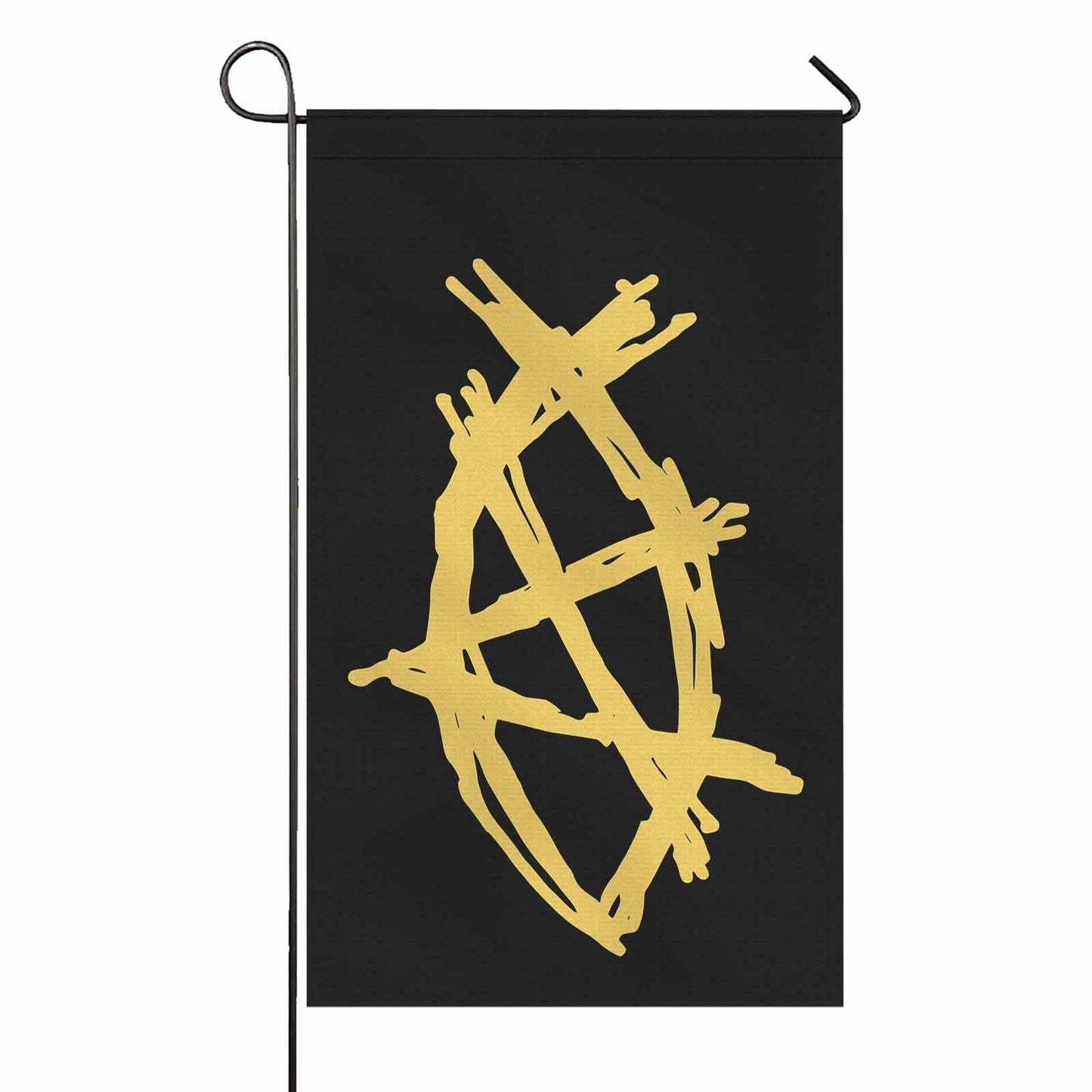 AnarchoChristian - Anarchist Fish Double-Sided Flag