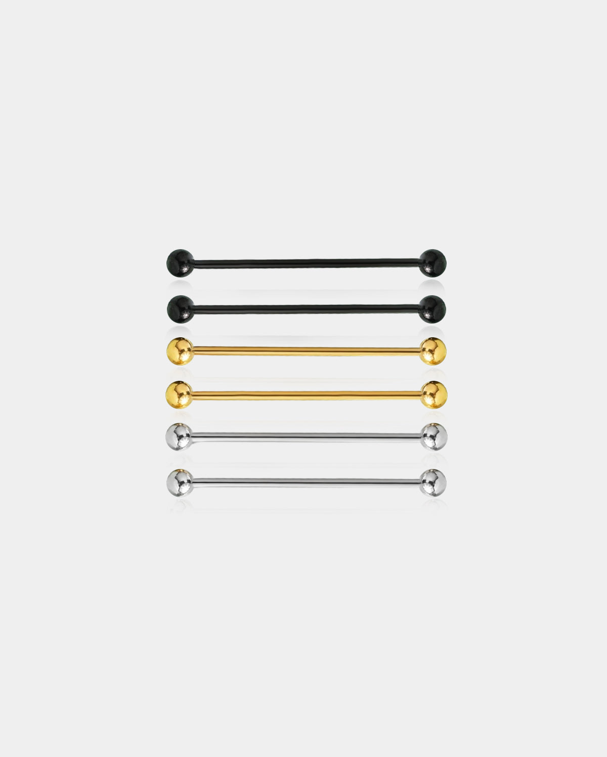 6PCS Balls Top Industrial Barbell Set