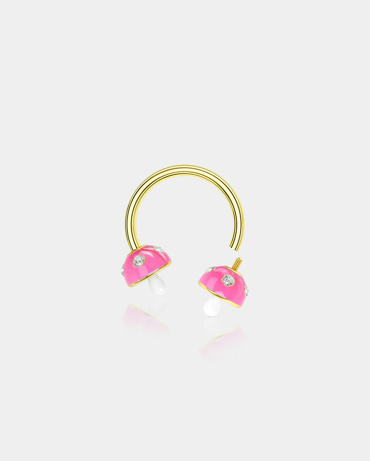 3D Mushroom Internally Threaded Septum Ring