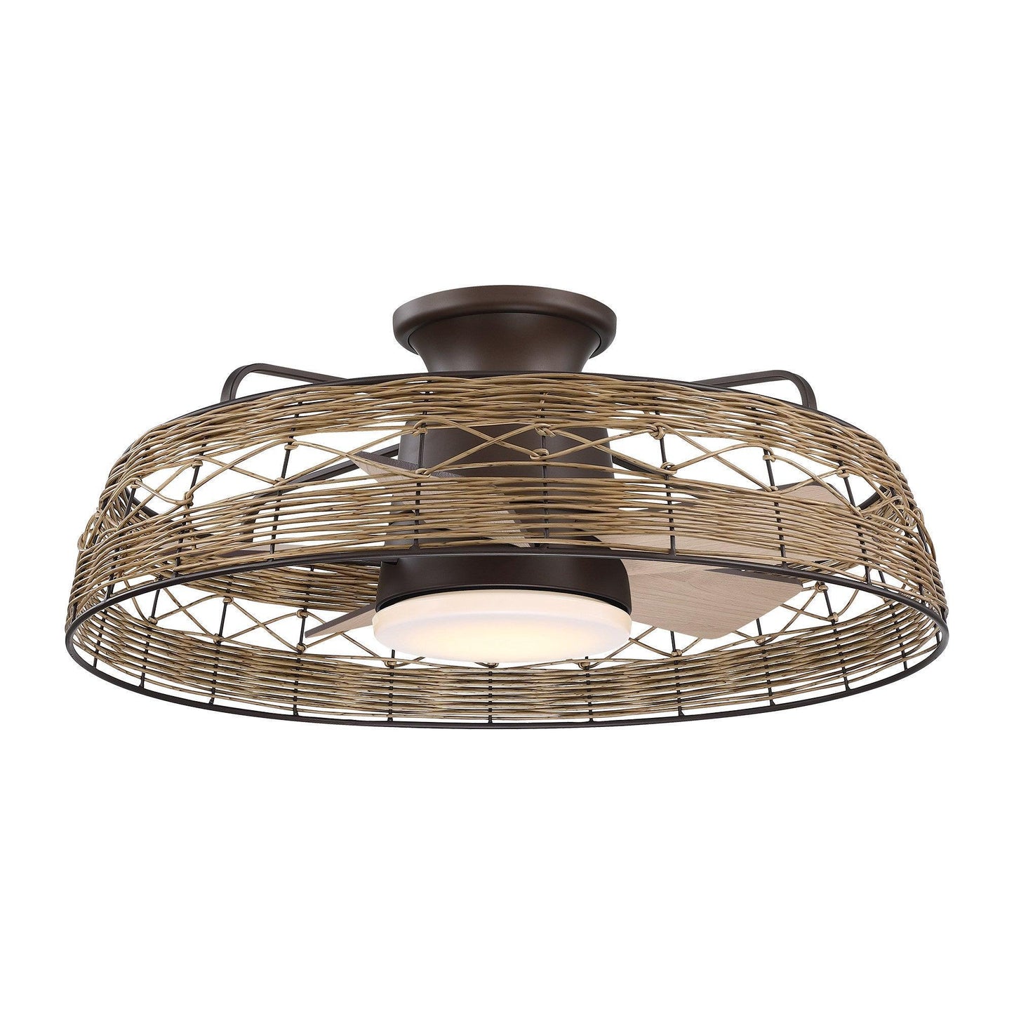 27" Farmhouse Reversible Flush Mount Ceiling Fan