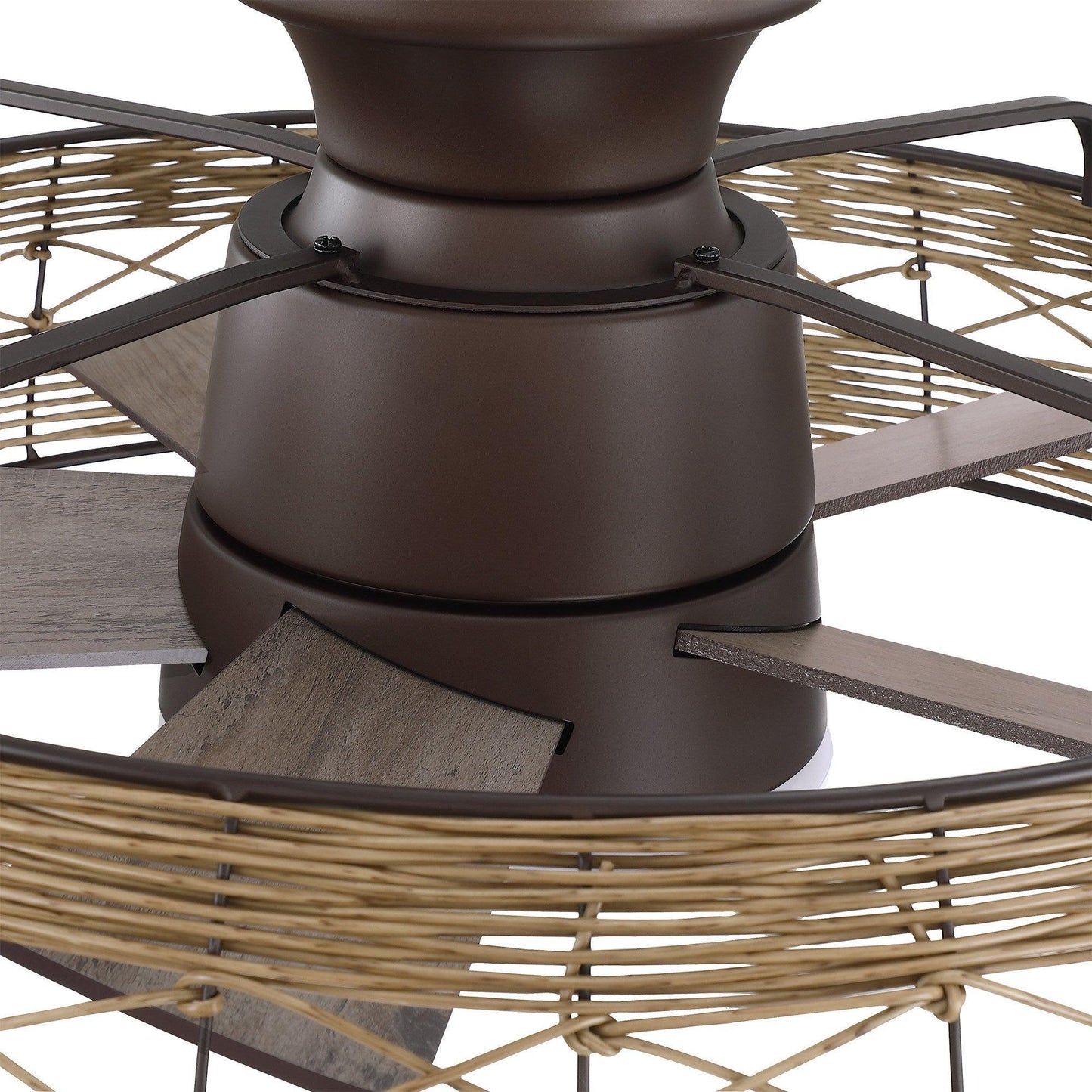 27" Farmhouse Reversible Flush Mount Ceiling Fan