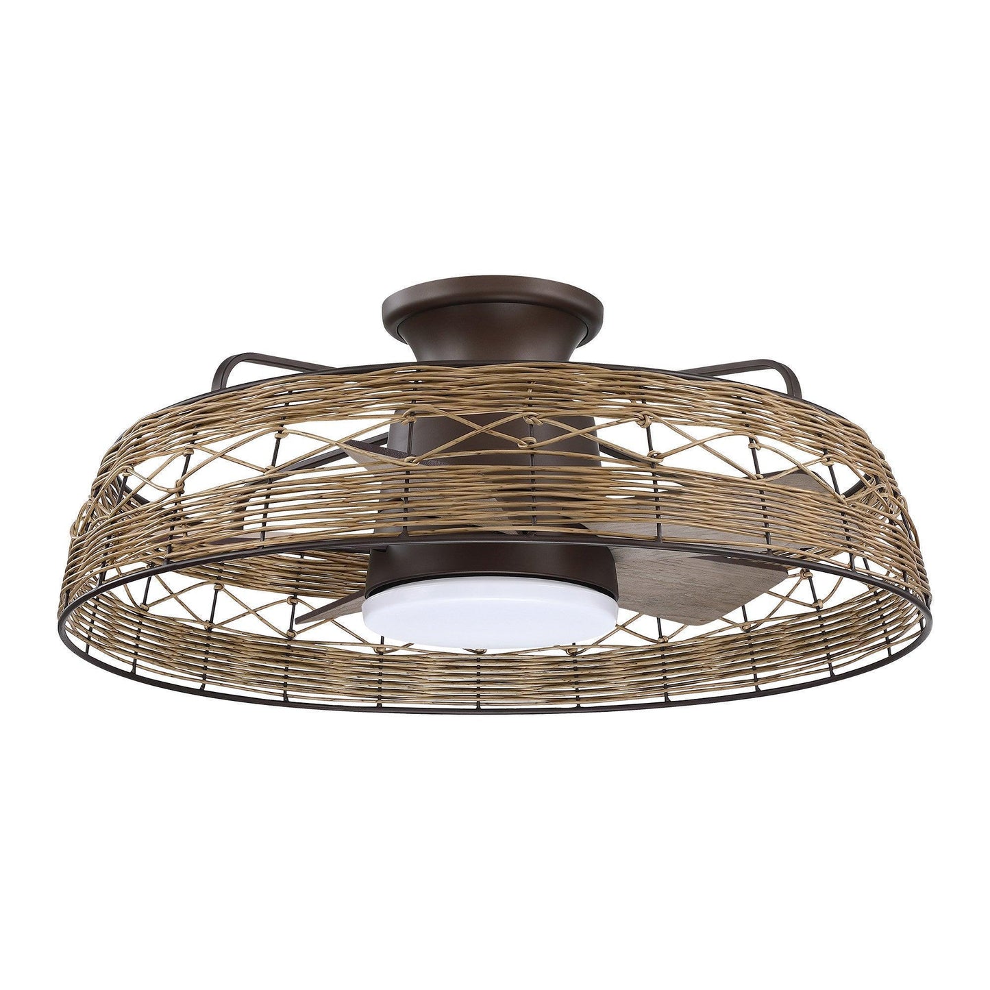 27" Farmhouse Reversible Flush Mount Ceiling Fan