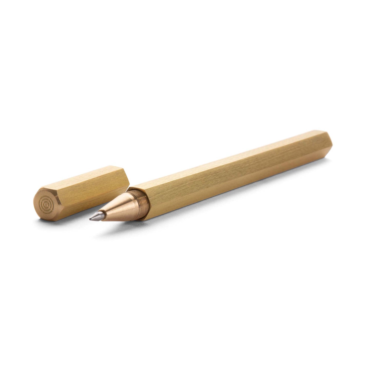 2nd Amen EDC Pen Solid Brass Roller Ball Black Gel Ink Pen