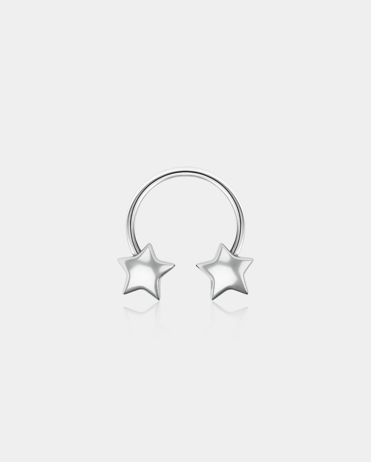 3D Star Horseshoe Septum Ring