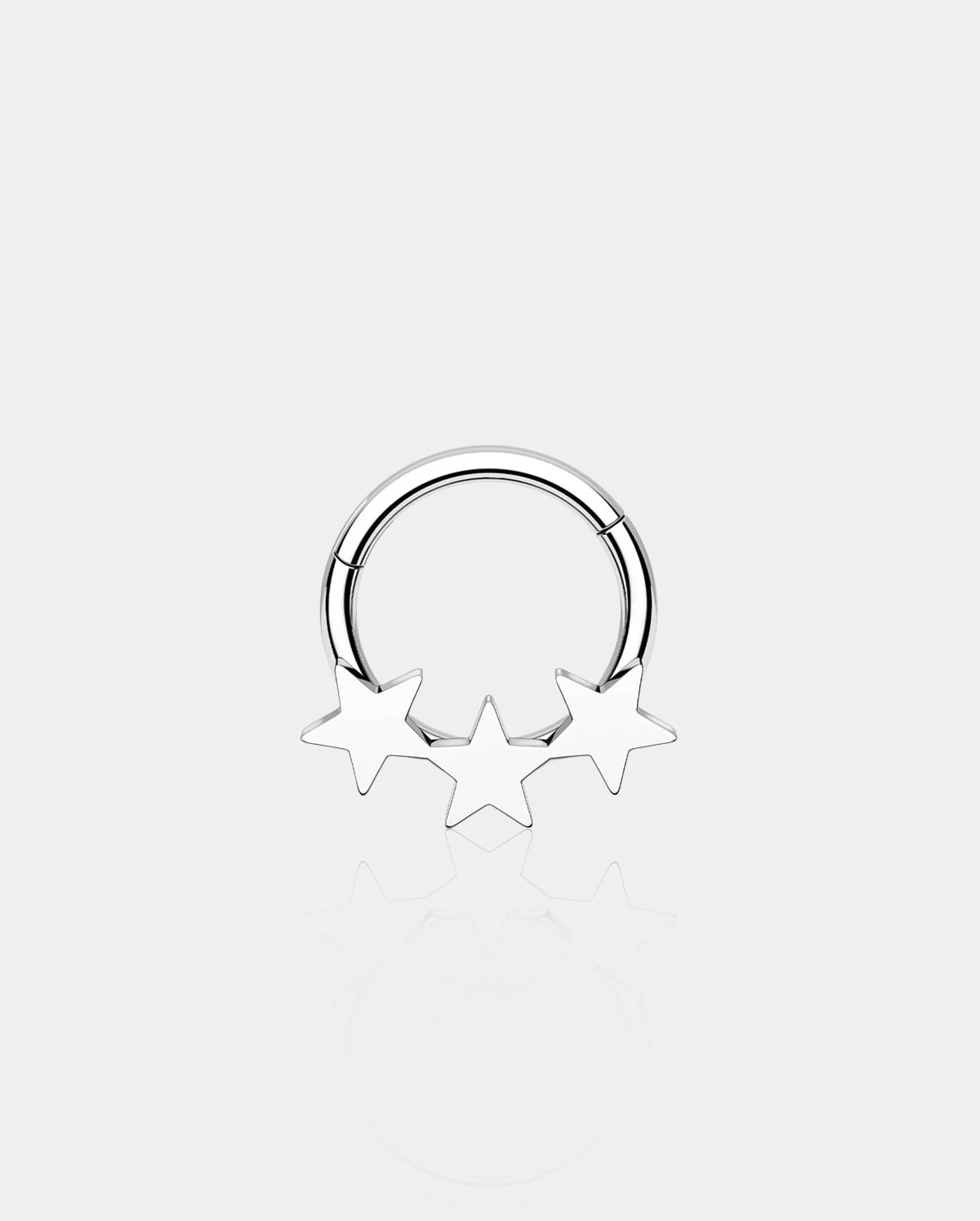 Alligned Triple Star Daith Septum Ring
