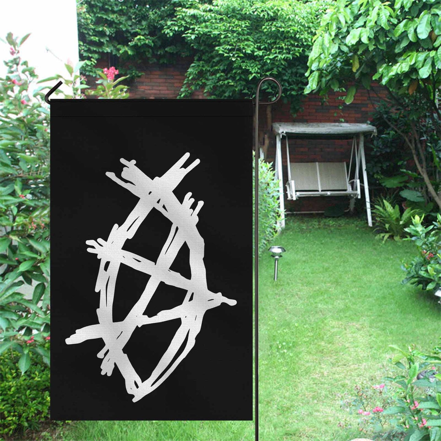 AnarchoChristian - Anarchist Fish Double-Sided Flag