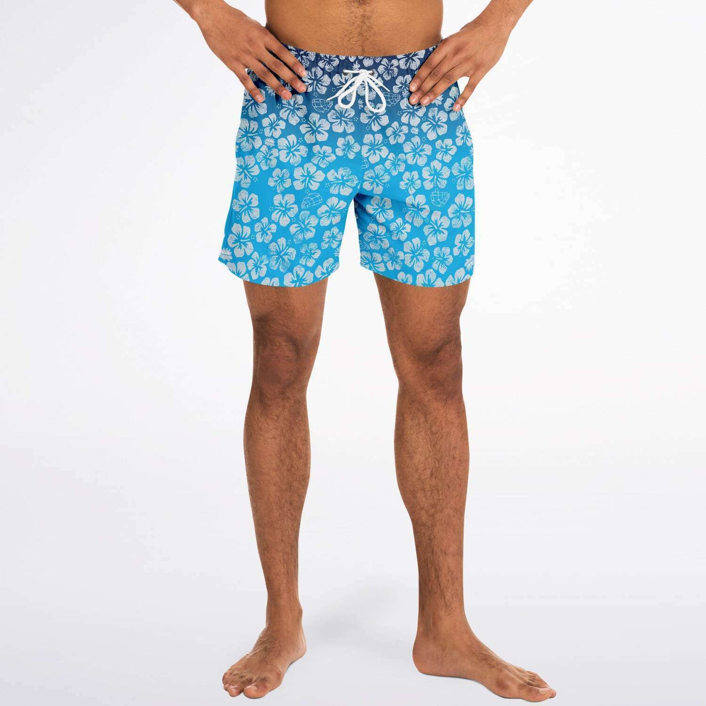 Alaska Libertarian Hawaiian Adult Swim Trunks - With Igloos and Porcupines