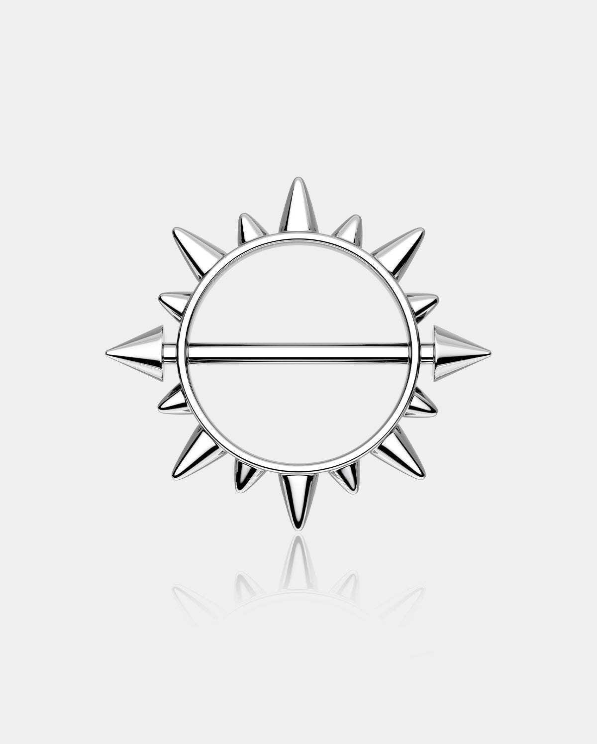 2PCS Spike Circle Nipple Ring Set