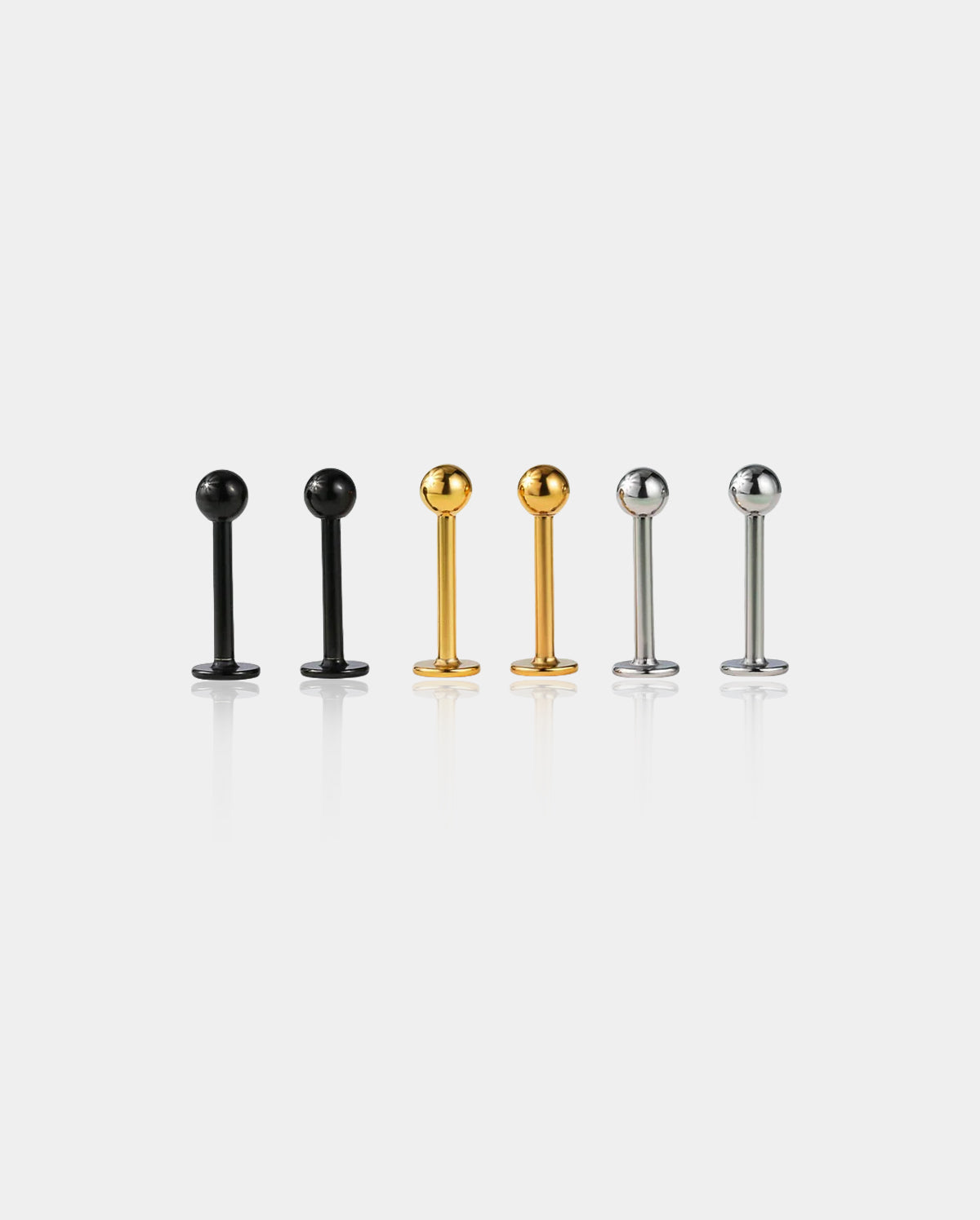 6PCS Ball Lip Ring Set