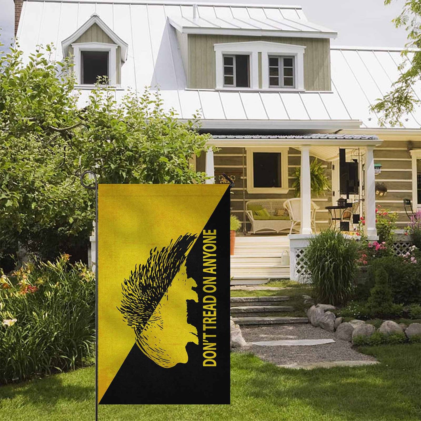 Ancap Don't Tread Porcupine Two Sided Flag