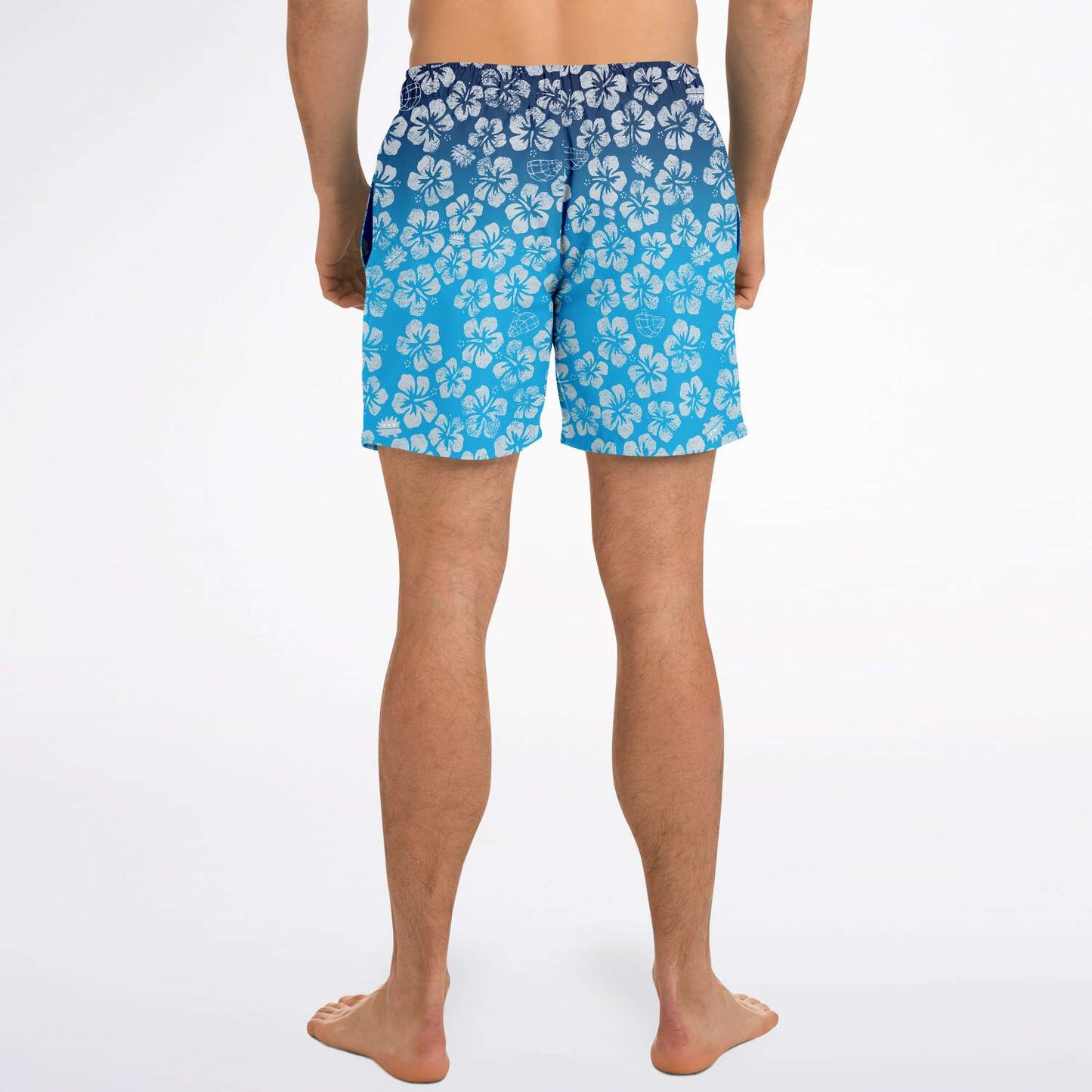 Alaska Libertarian Hawaiian Adult Swim Trunks - With Igloos and Porcupines