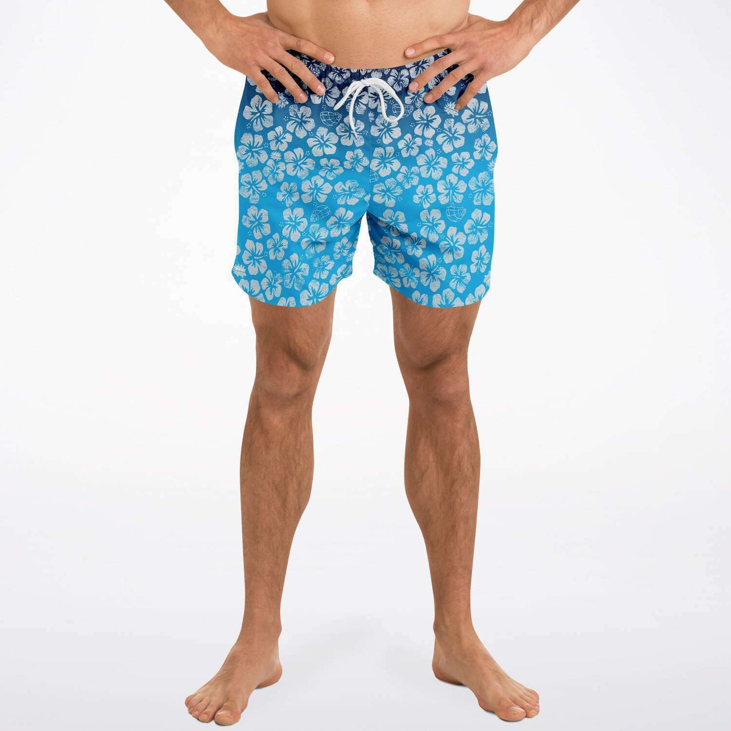 Alaska Libertarian Hawaiian Adult Swim Trunks - With Igloos and Porcupines