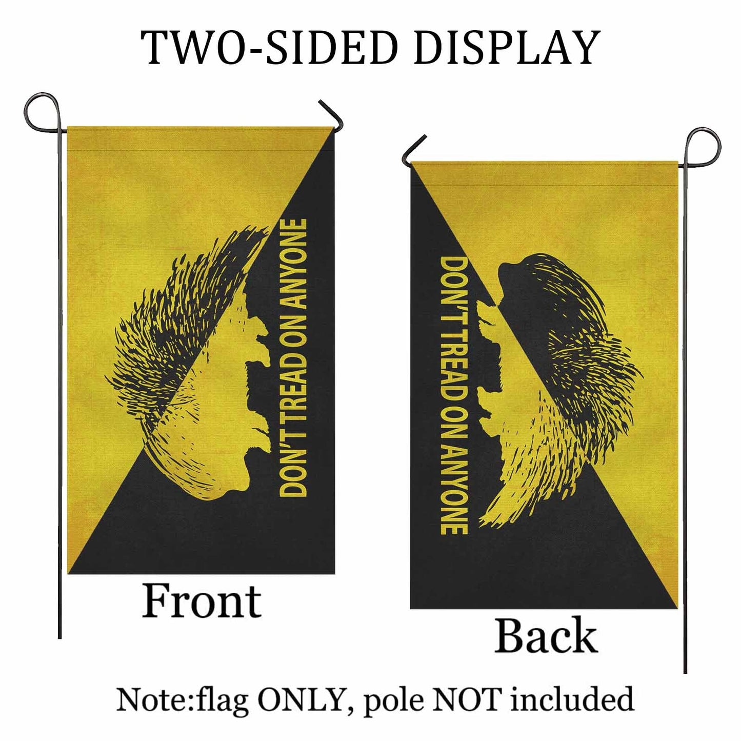 Ancap Don't Tread Porcupine Two Sided Flag