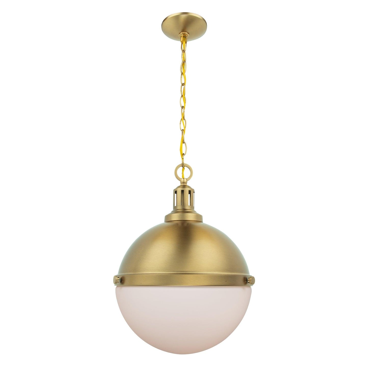 Aaron 12" 2-Light Gold Dimmable Island Pendant Light