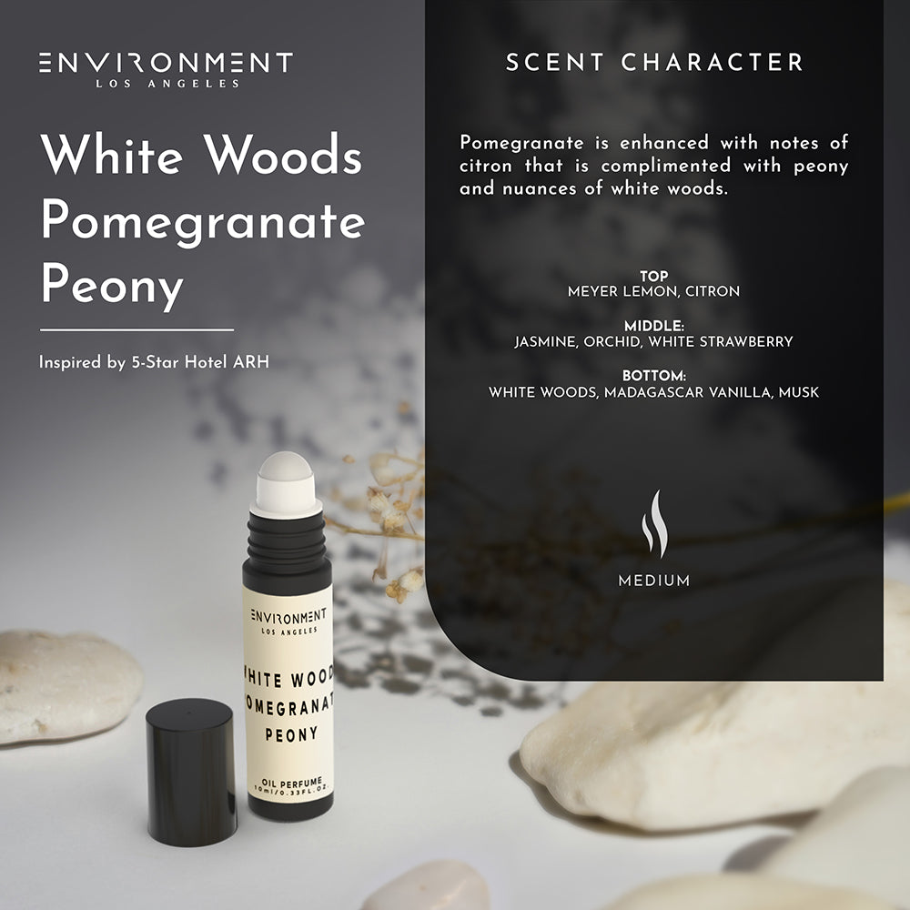 White Woods | Pomegranate | Peony Roll-on Oil Perfume (Inspired by The Aria Hotel®)