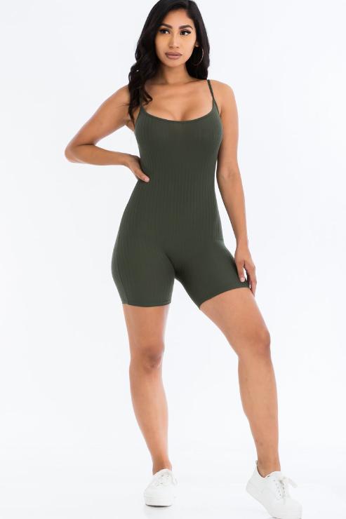 Ribbed Bodycon Romper (CAPELLA)