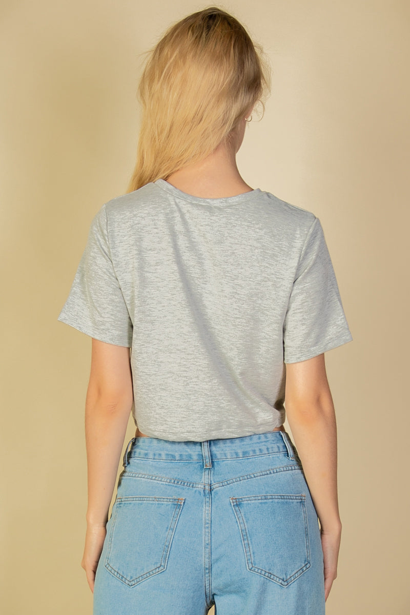 French Terry Toggle Drawstring Crop Top (CAPELLA)