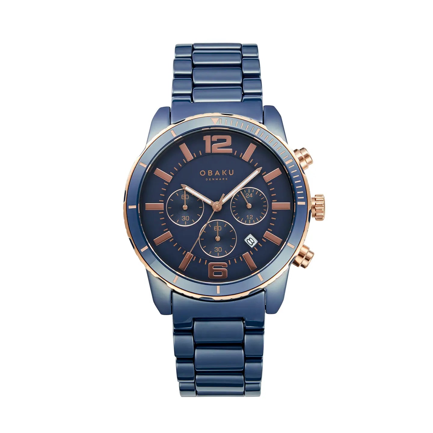 Chronograph Link Bracelet Watch