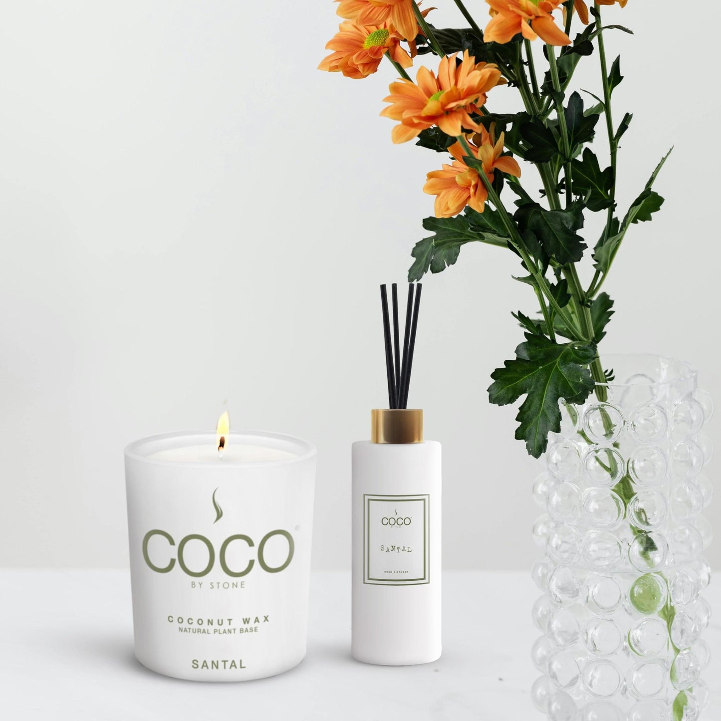 Santal Natural Coconut Apricot Wax Candle