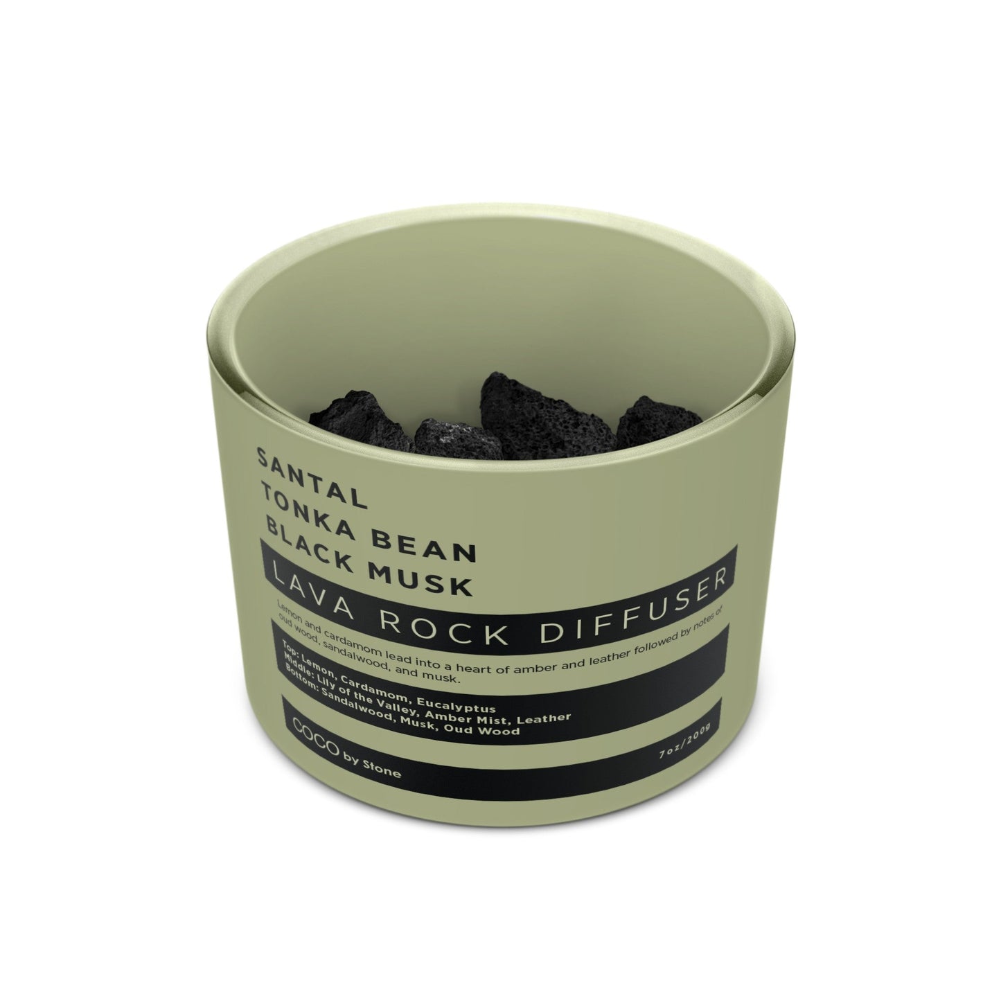 Lava Rock Diffuser (Santal | Tonka Bean | Black Musk)