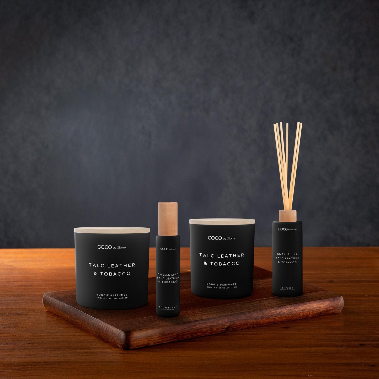 5oz Smells Like Talc Leather & Tobacco Reed Diffuser