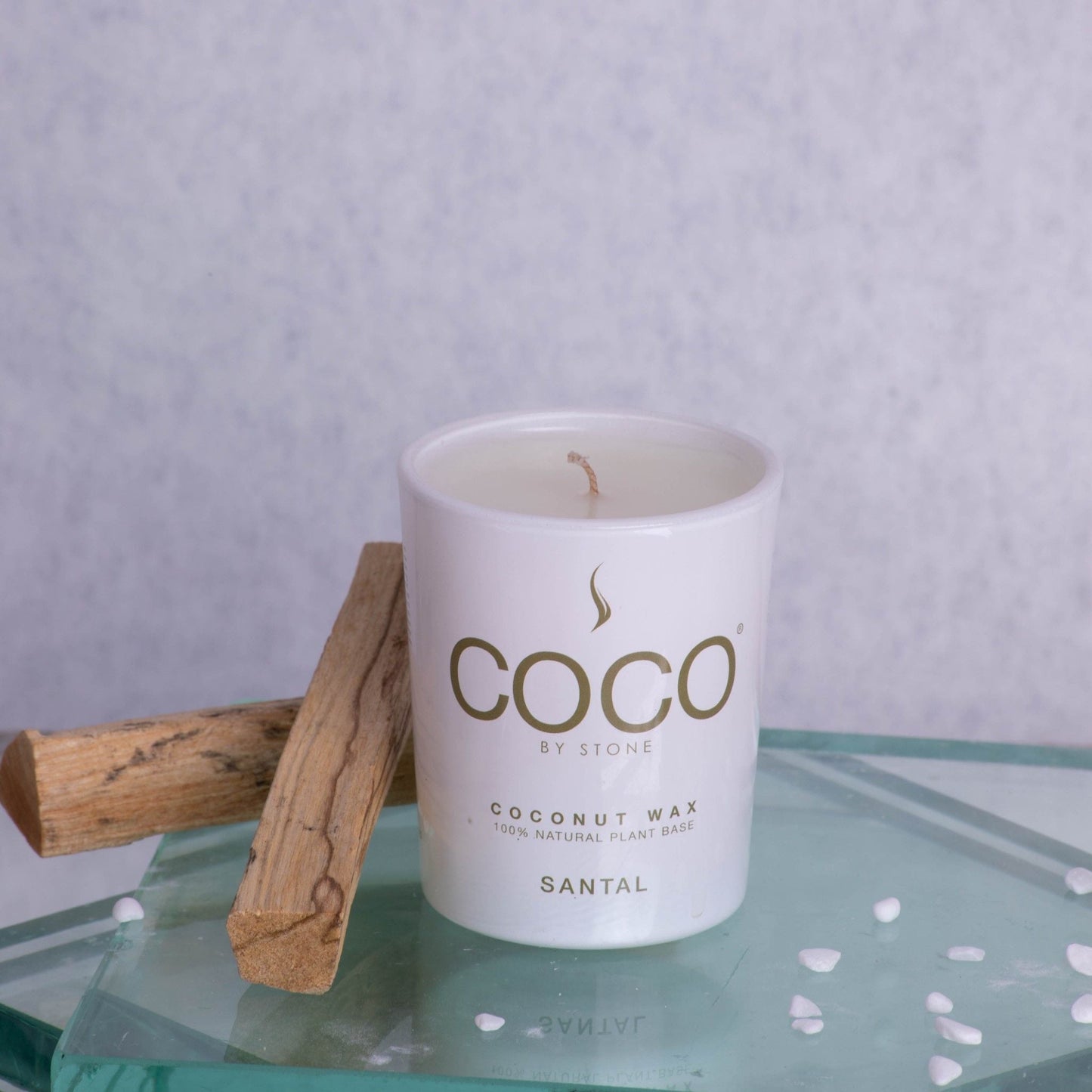 Santal Natural Coconut Apricot Wax Candle