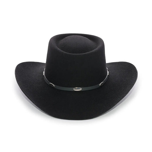 Hold Em Black Gambler Cowboy Hat