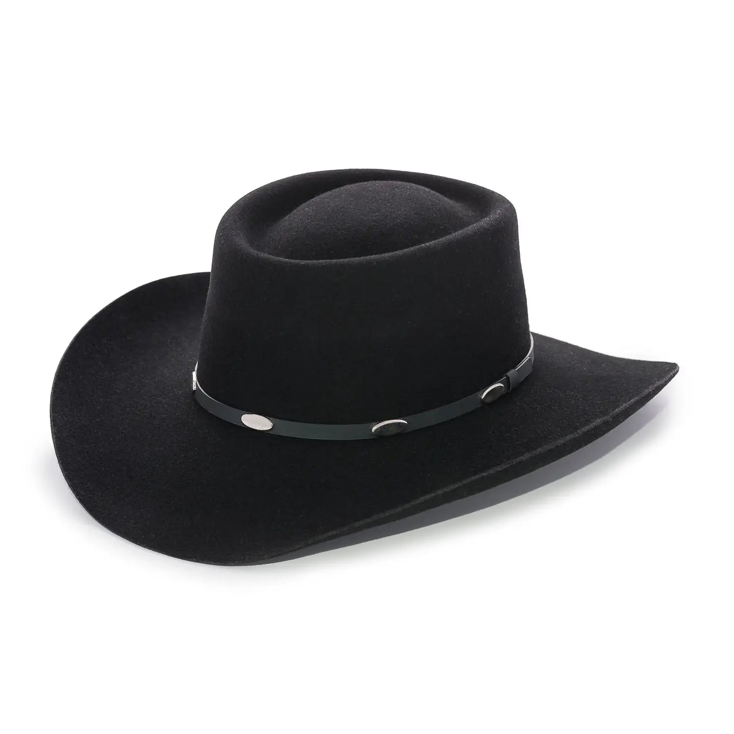Hold Em Black Gambler Cowboy Hat