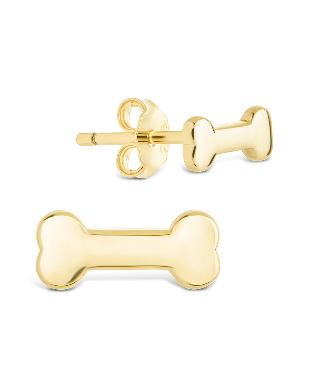 Sterling Silver Give a Dog a Bone Studs
