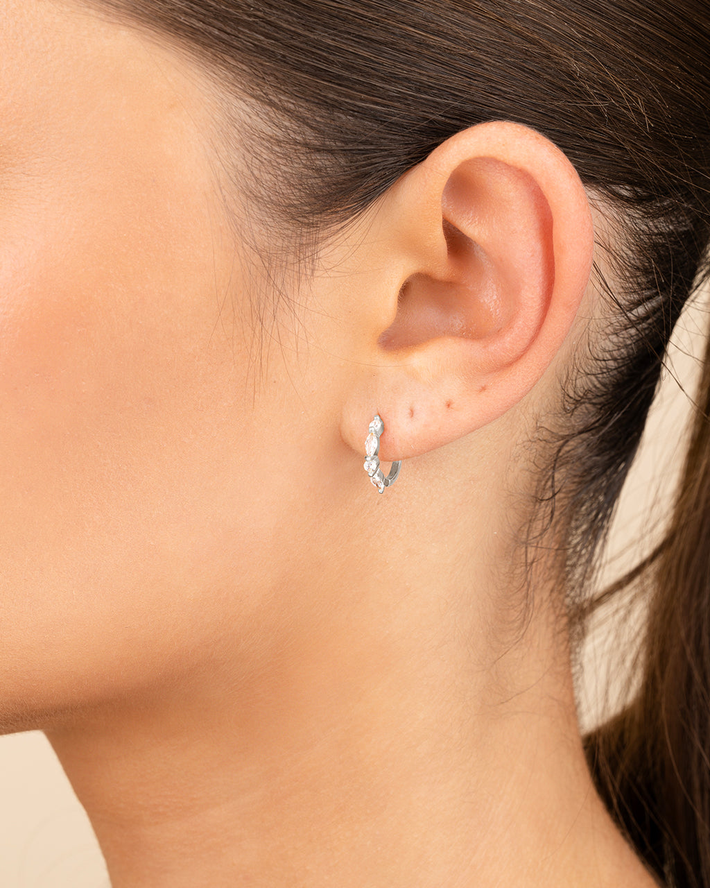 Sterling Silver Kensington Micro Hoops