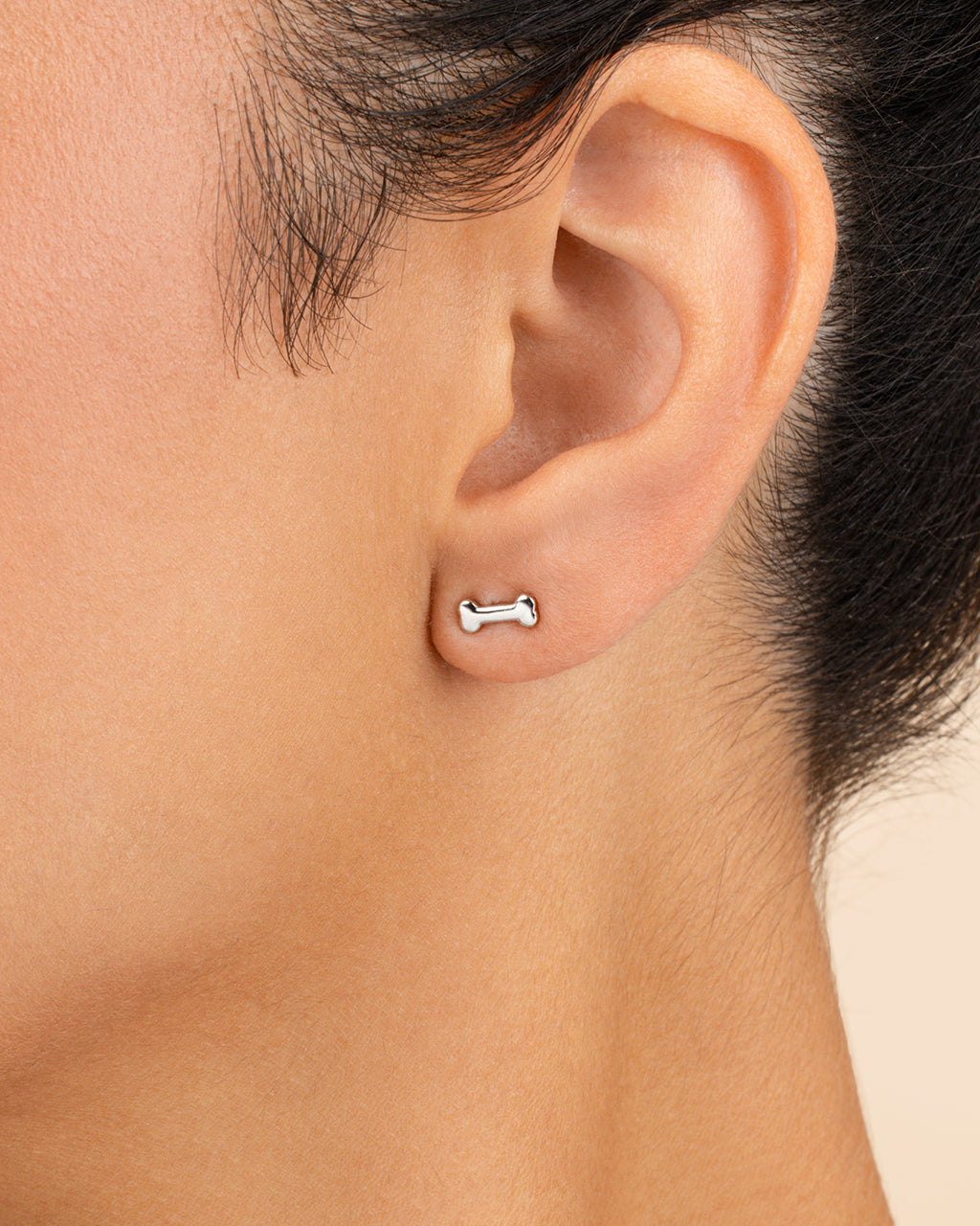 Sterling Silver Give a Dog a Bone Studs