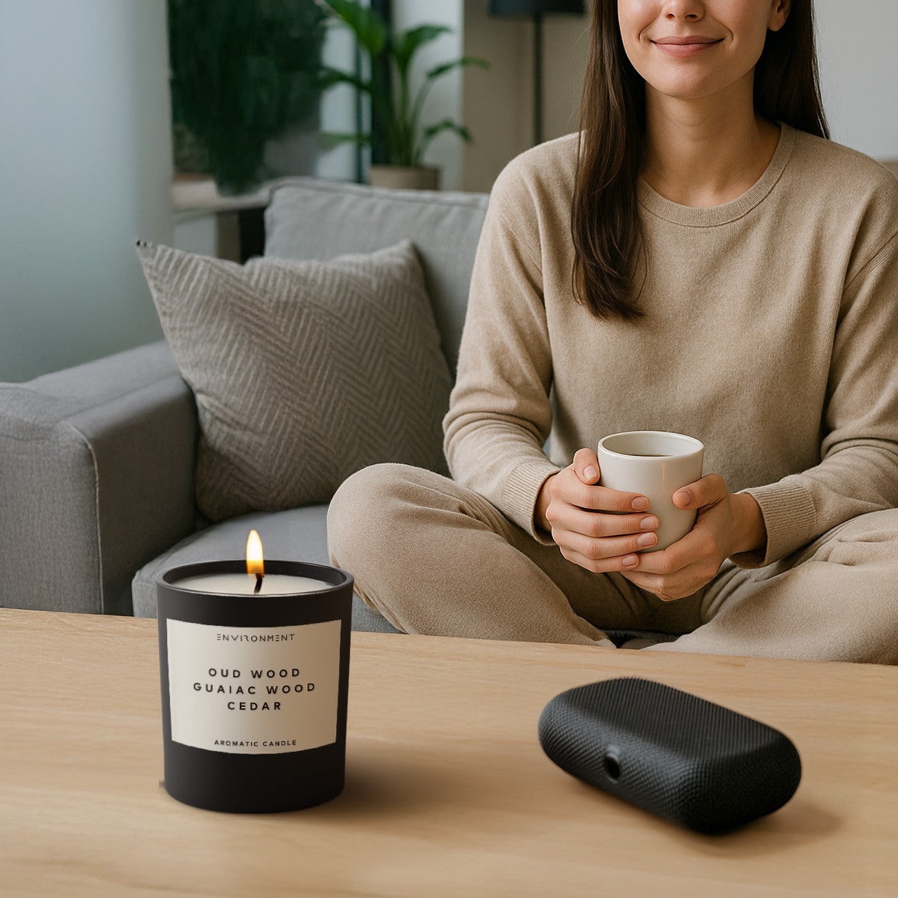 8oz Oud Wood | Guaiac Wood | Cedar Candle with Lid and Box (Inspired by Tom Ford Oud Wood®)