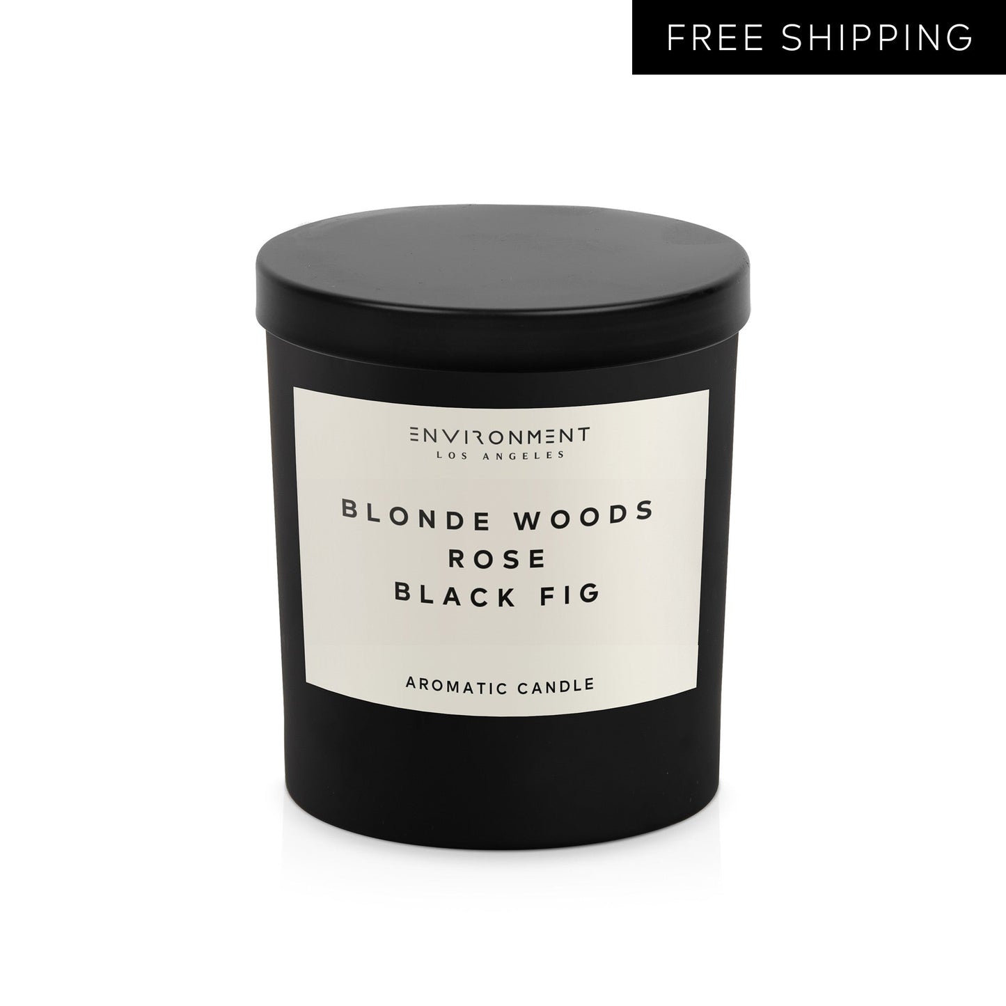 8oz Blonde Woods | Rose | Black Fig Candle with Lid and Box (Inspired by The EDITION Hotel®)