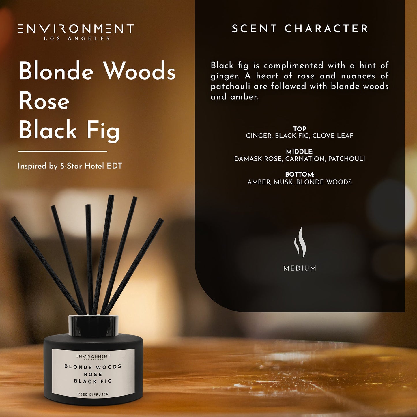 Blonde Woods | Rose | Black Fig Diffuser (Inspired by The EDITION Hotel®)