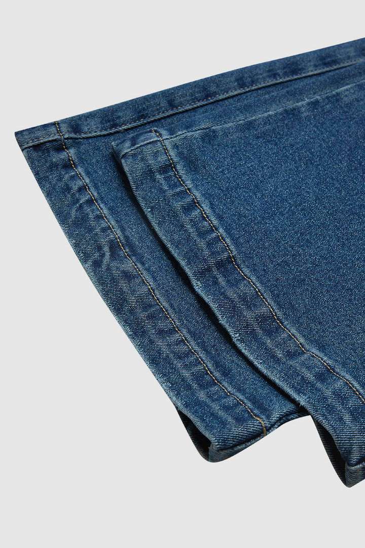 New medium stretch patchwork loose wide-leg jeans AVAILABLE UP TO XXL
