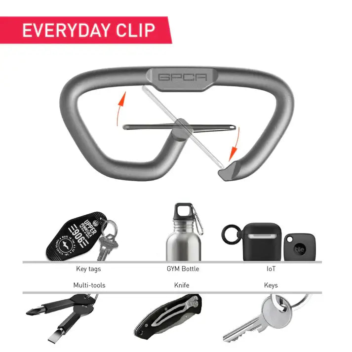 Stinger Stainless Steel Spiked Monkey Fist: Car Emergency Window Breaker + GPCA Carabiner Loop LITE (1 PC)