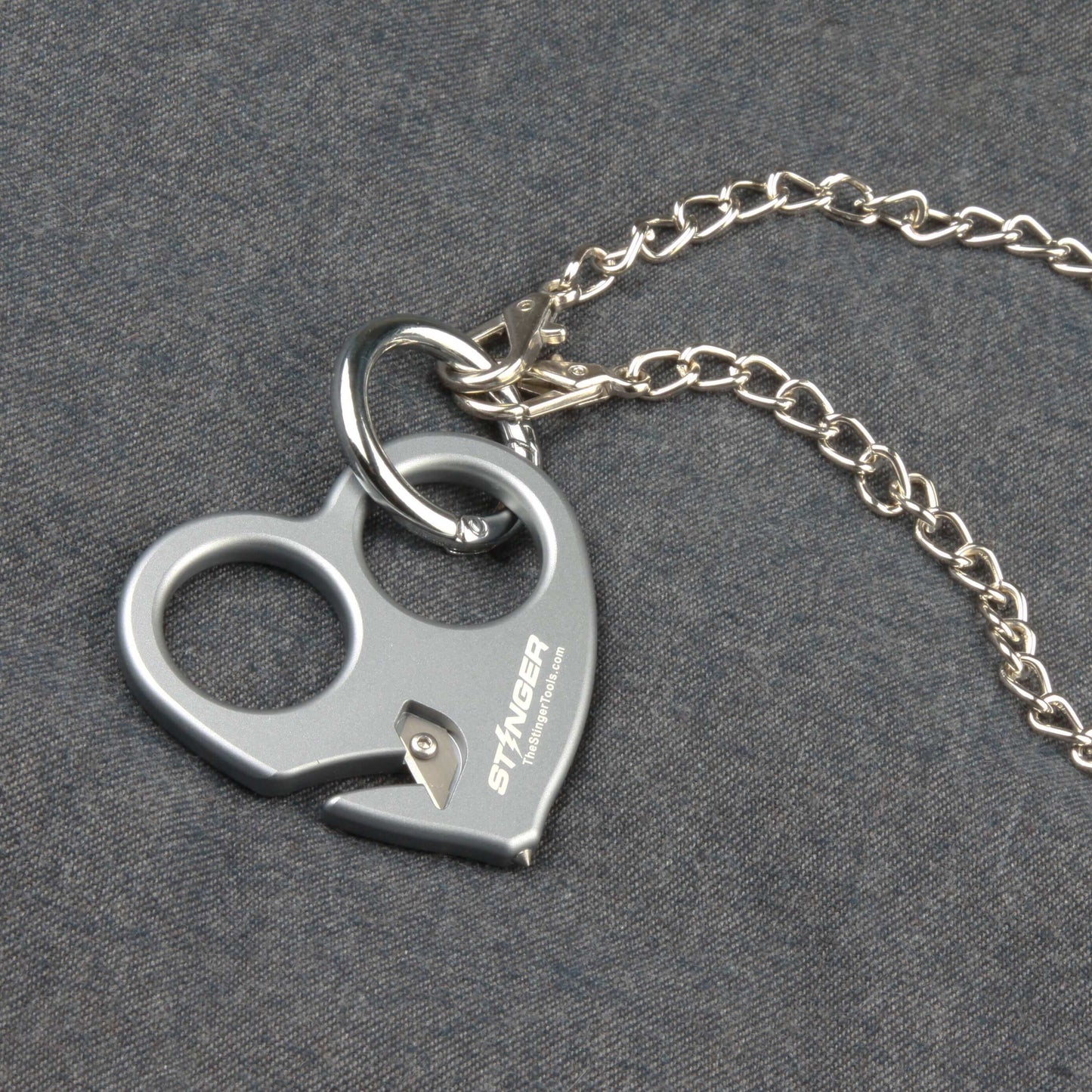 Stinger Sweetheart Self-Defense Keychain, Mini EDC Emergency Tool, Glass Breaker, Seatbelt Cutter, Car Rearview Mirror Pendant Décor