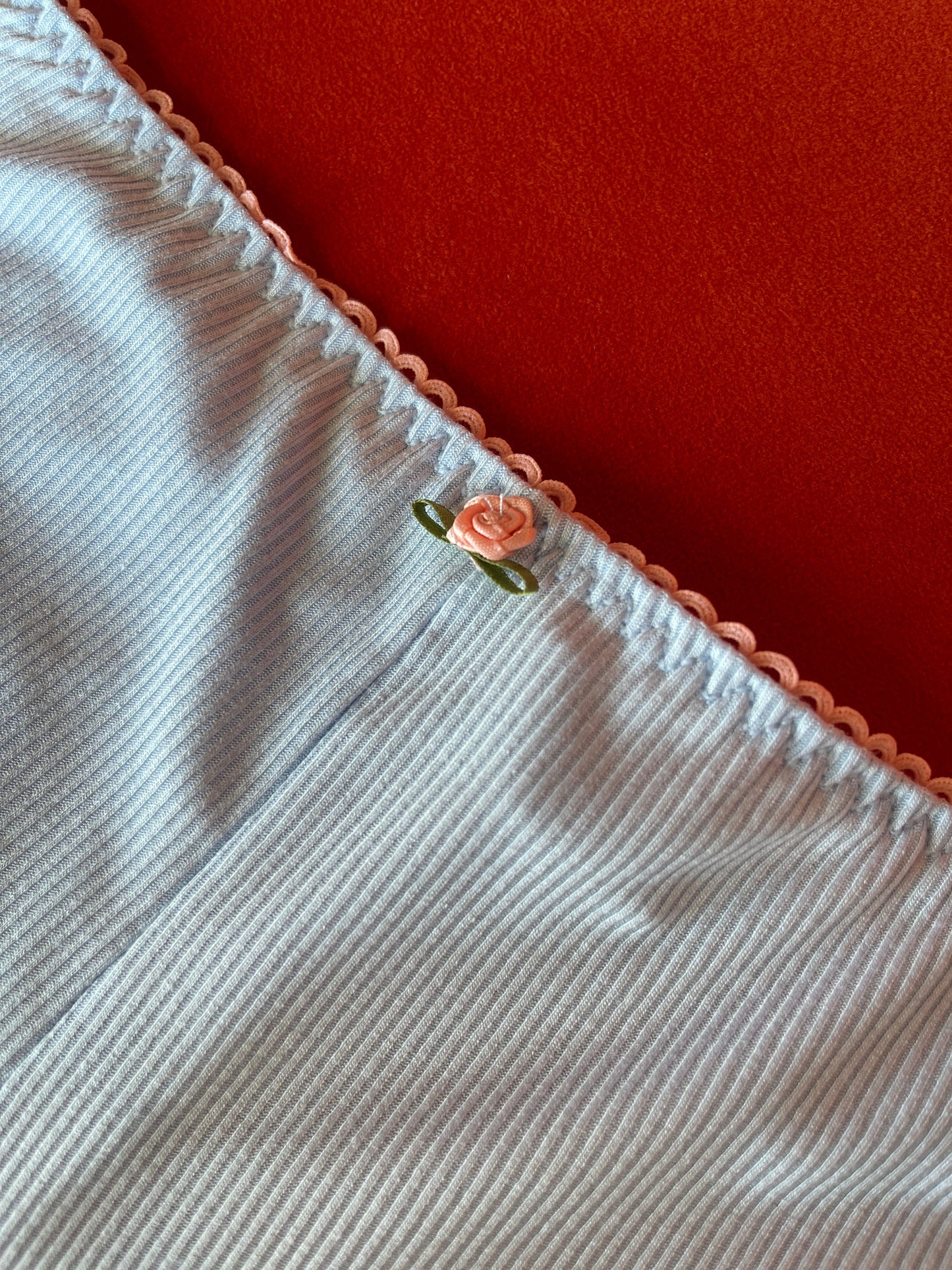 KILO BRAVA BLUE/PEACH RIBBED - LADY SHORTS
