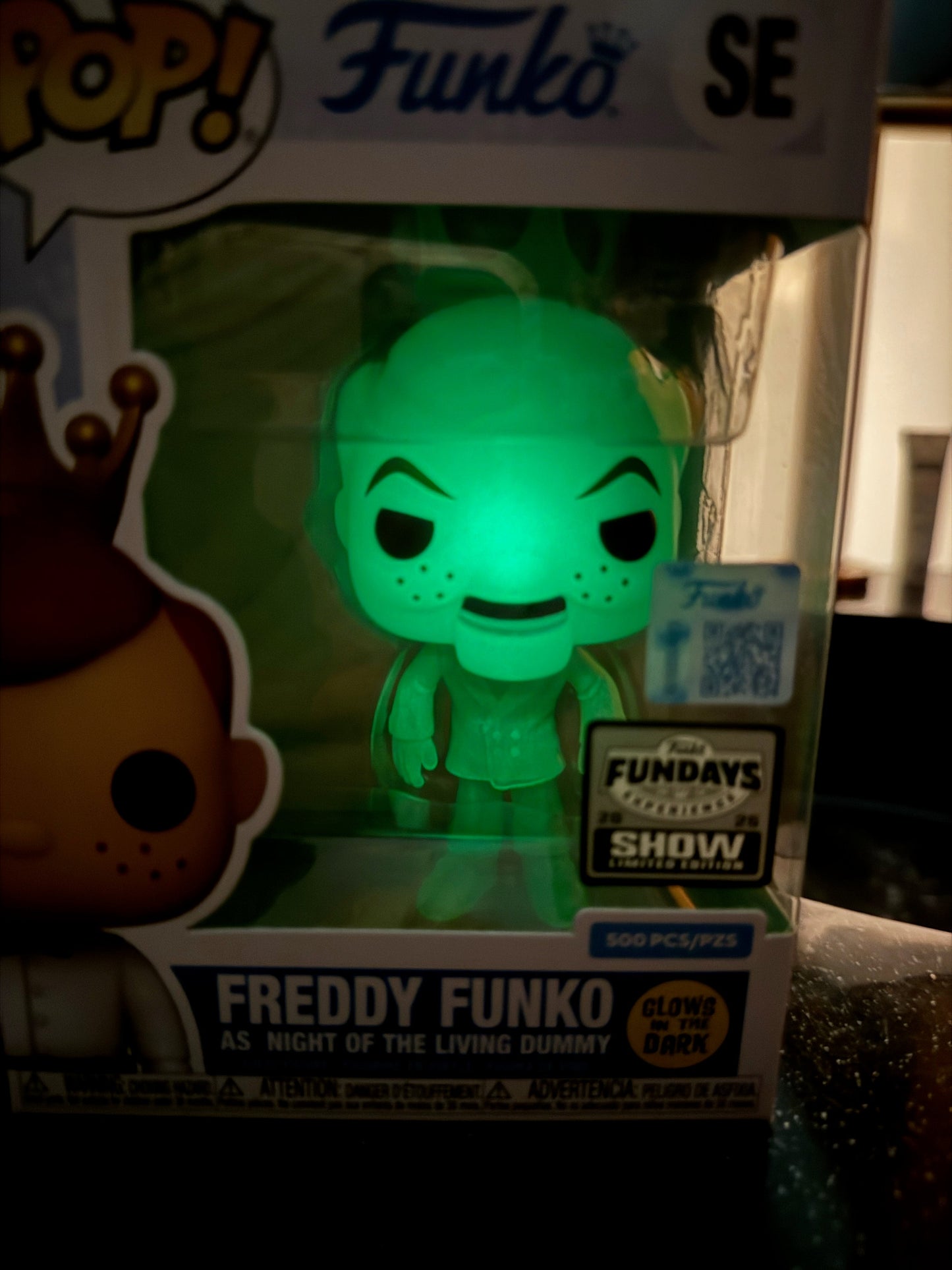 Funko Fundays Experience 2025: Pop! Originals R.L. STINE Freddy Funko as Night of the Living Dummy (Glow in the Dark) LE500