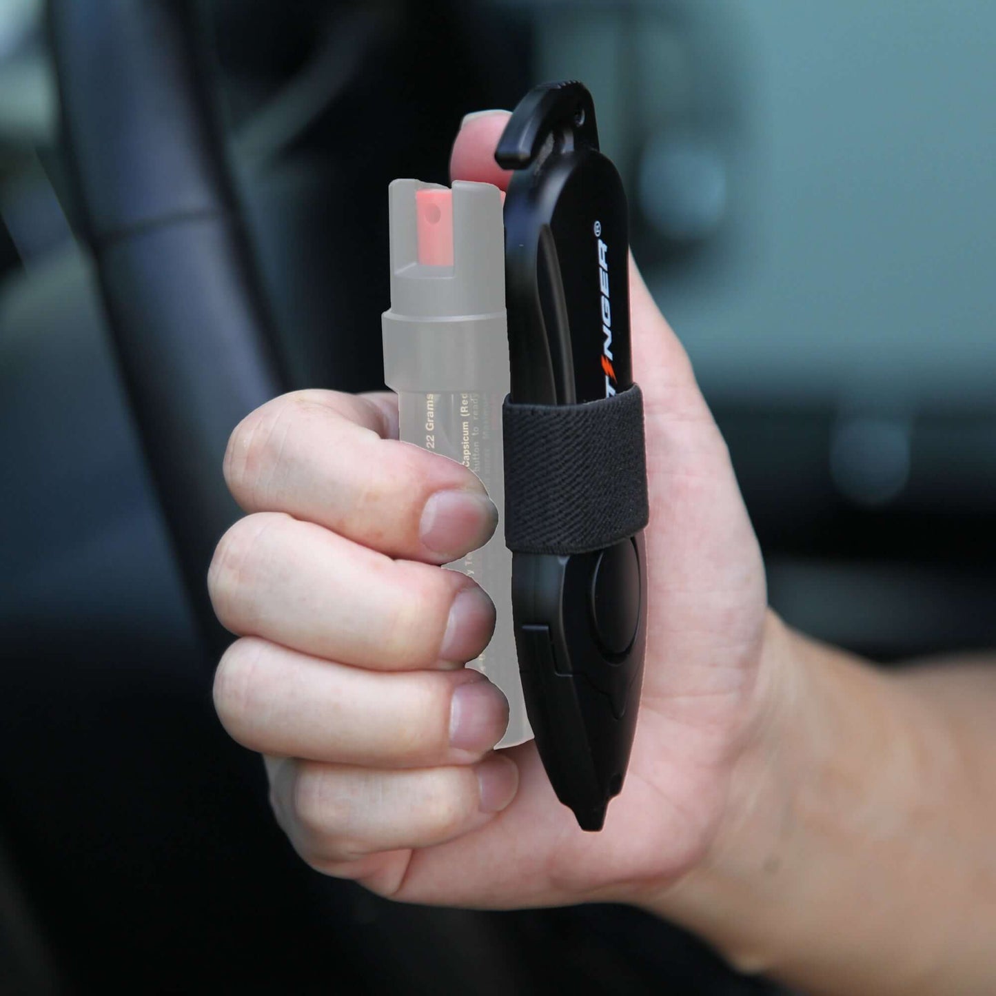 Stinger Personal Safety Alarm Keychain Emergency Tool: Siren Alarm, Seat Belt Cutter, Glass Breaker (Peony)