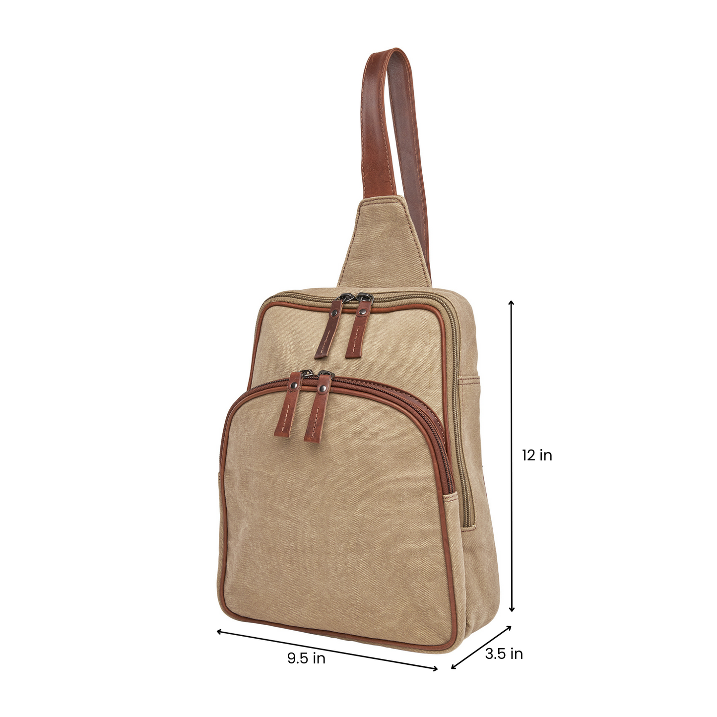 Concealed Carry Unisex Kennedy Canvas Sling Backpack