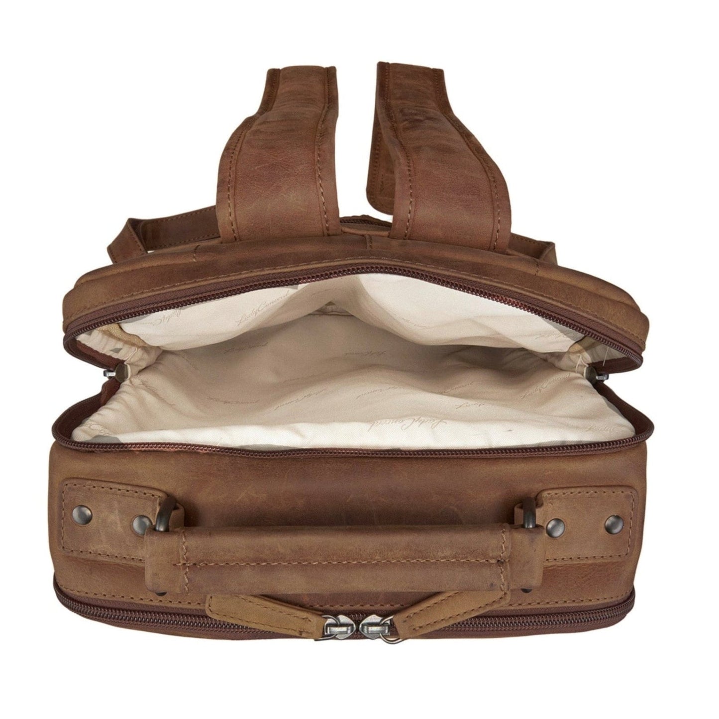 Concealed Carry Quinn Unisex Leather Backpack