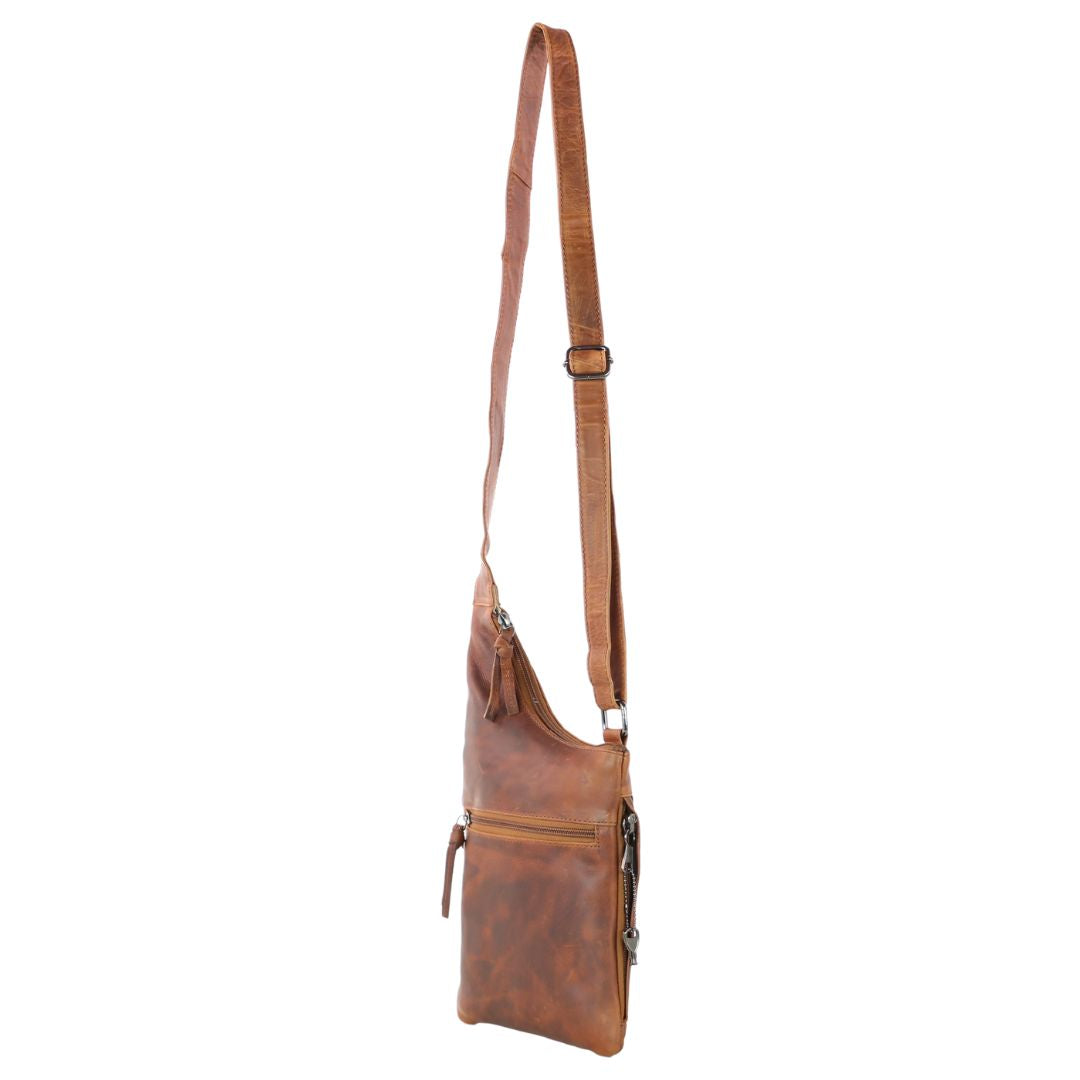 Concealed Carry Unisex Remi Leather Crossbody by Lady Conceal
