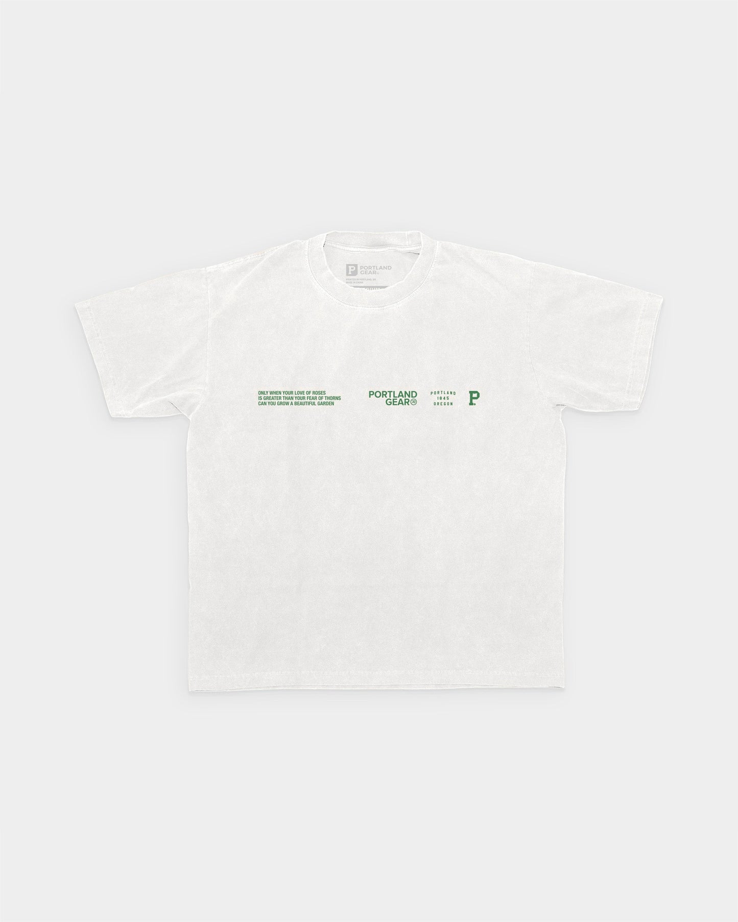 All-American Slogan Tee - Cement