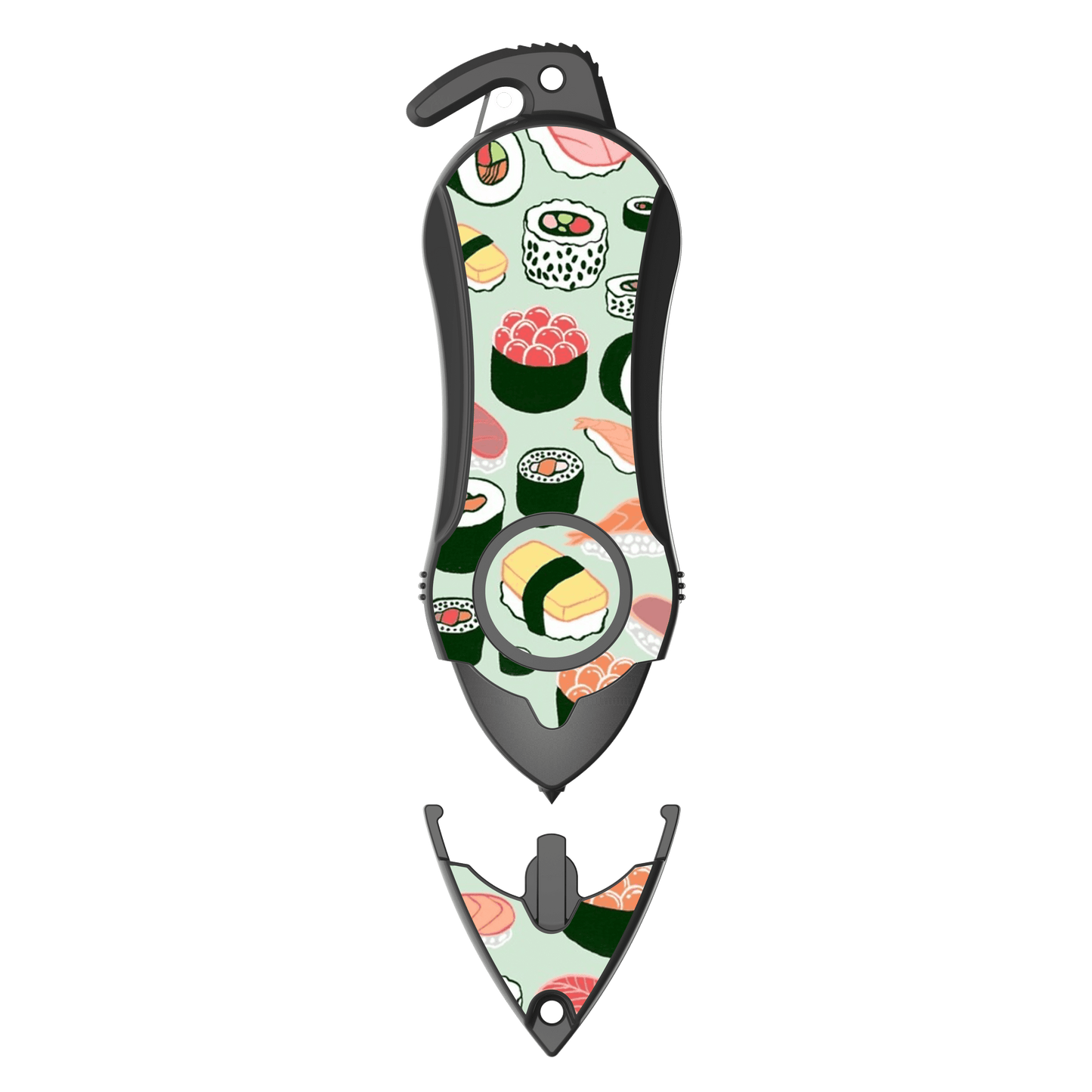 Stinger Personal Safety Alarm Keychain Emergency Tool: Siren Alarm, Seat Belt Cutter, Glass Breaker (Sushi)