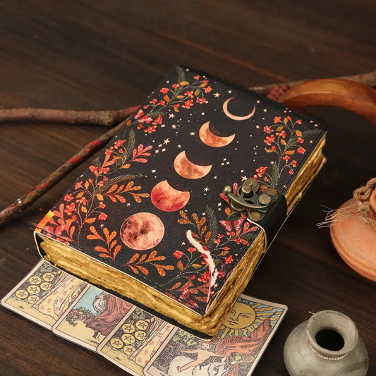 Leather Journal Blank Vintage Notebook